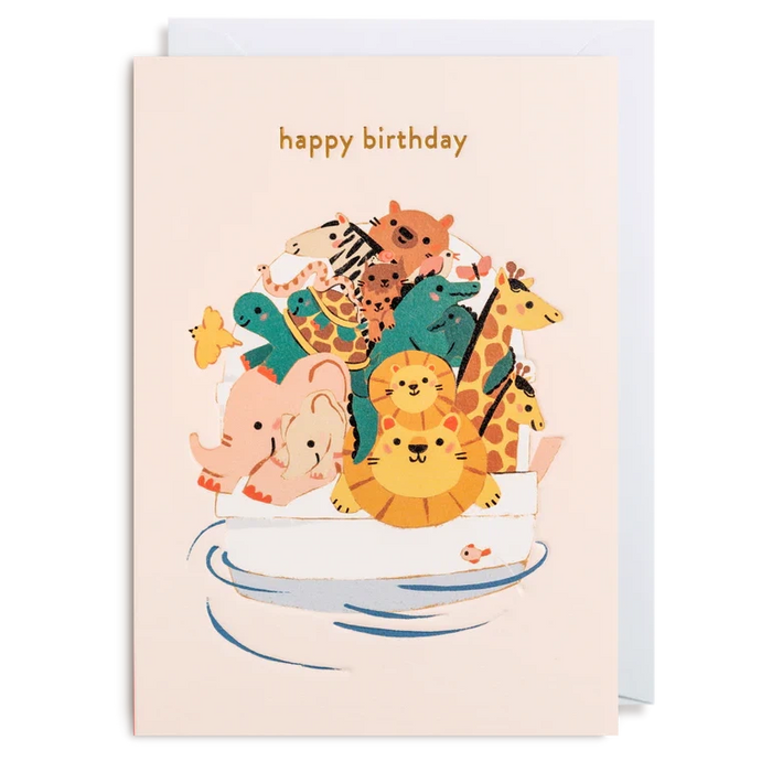 Greeting Card - Happy Birthday Animals