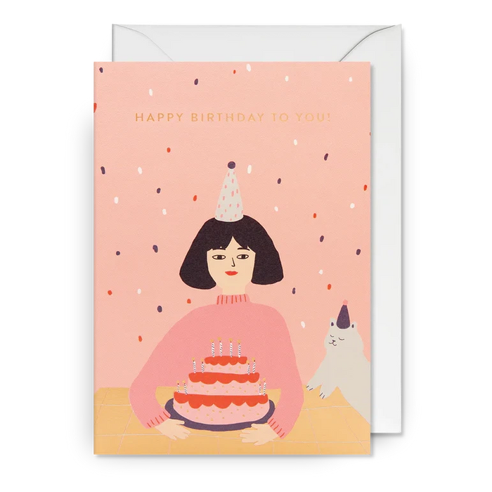 Greeting Card - Happy Birthday to You! Pink