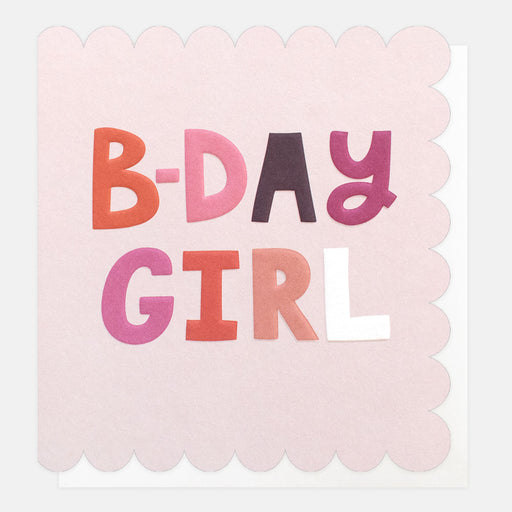 Greeting Card - Happy Words B-day Girl