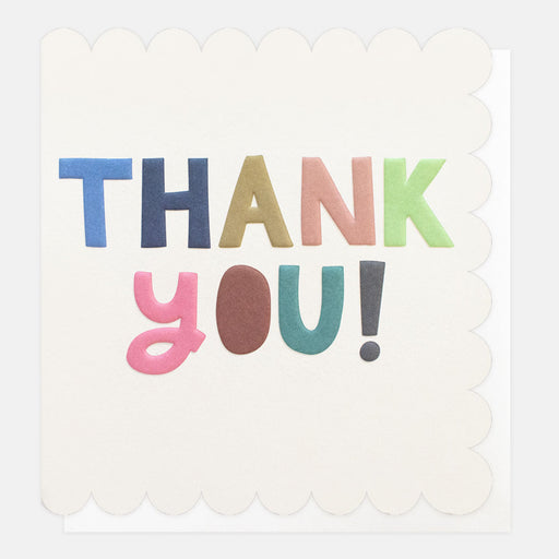 Greeting Card - Happy Words Thank You