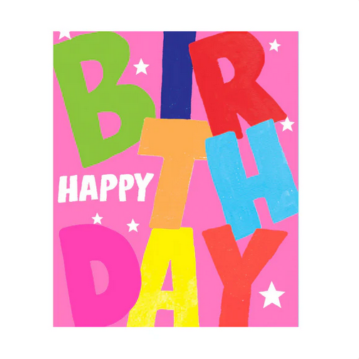 Greeting Card - Hunky Dory Female Birthday Big Text