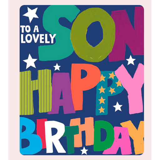 Greeting Card - Hunky Dory To a Lovely Son Happy Birthday
