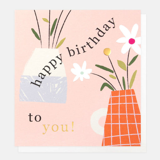 Greeting Card - In Repeat HB to You Vases