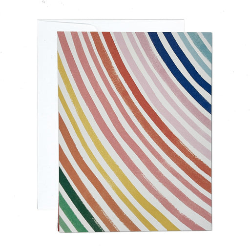 Greeting Card - JIG Rainbow Curve Stripes