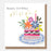 Greeting Card - Joyful Note Happy Bday Mum Cake