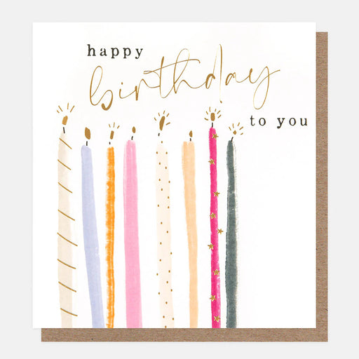 Greeting Card - Joyful Notes Bday Candles