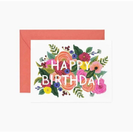 Greeting Card - Juliet Rose Birthday Card