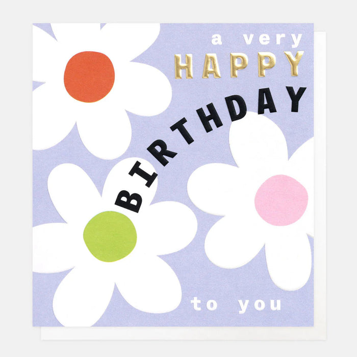 Greeting Card - Just 4 U Very Happy Bday 3 Flower