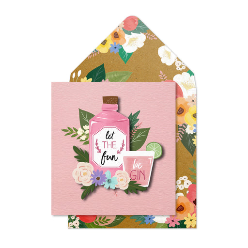 Greeting Card - Let the Fun Be Gin