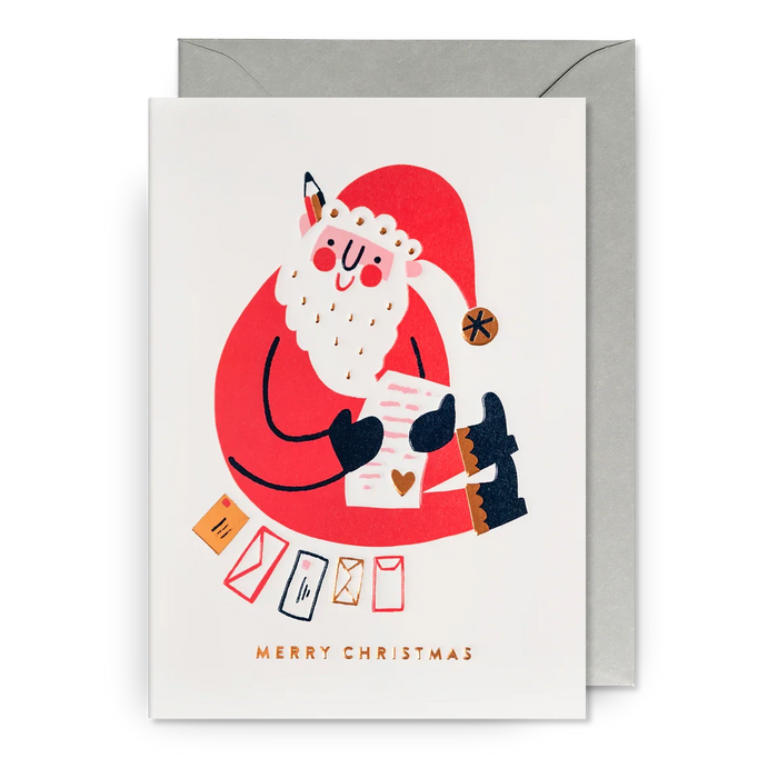 Greeting Card - Merry Christmas Santa