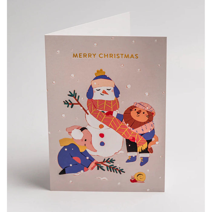 Greeting Card - Merry Christmas Snowman