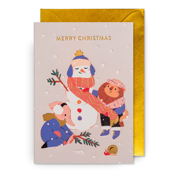 Greeting Card - Merry Christmas Snowman