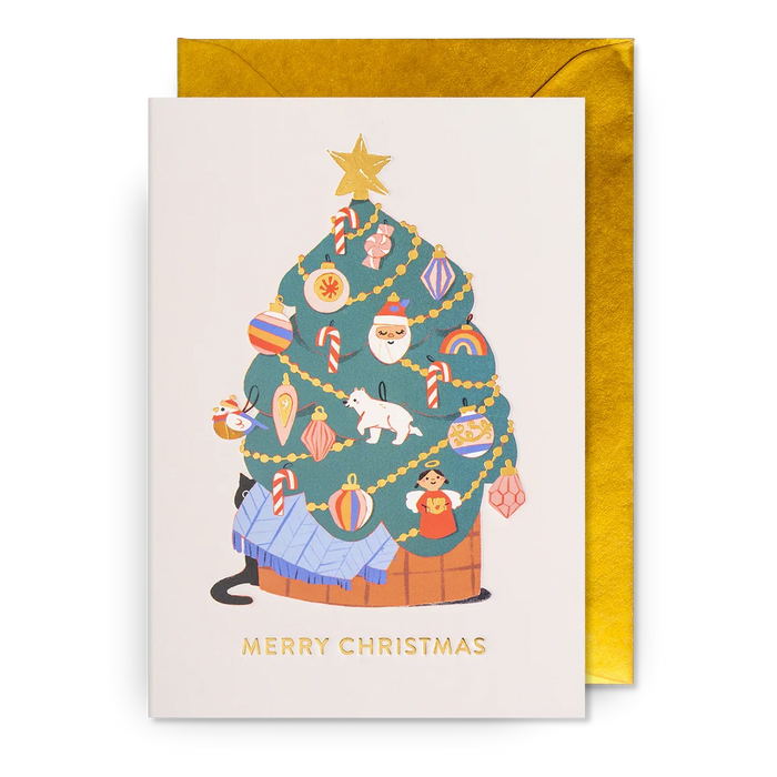 Greeting Card - Merry Christmas Tree