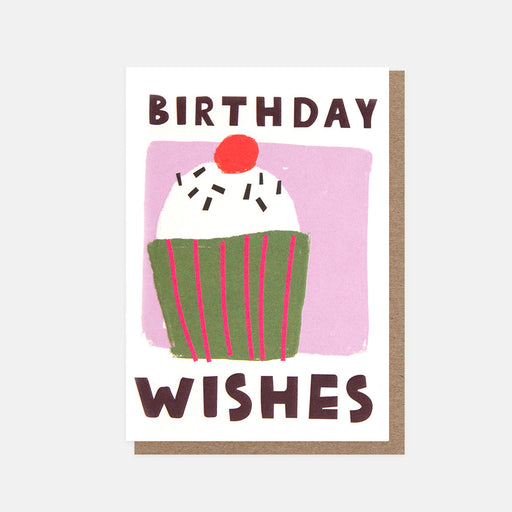 Greeting Card - Minis Bday Cupcake on Lilac