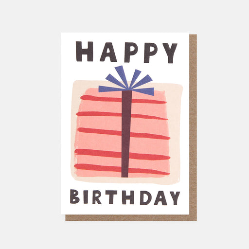 Greeting Card - Minis Bday Stripey Present