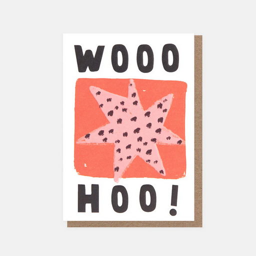 Greeting Card - Minis Woohoo! Spotty Star