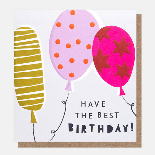 Greeting Card - Offset Best Bday Balloons