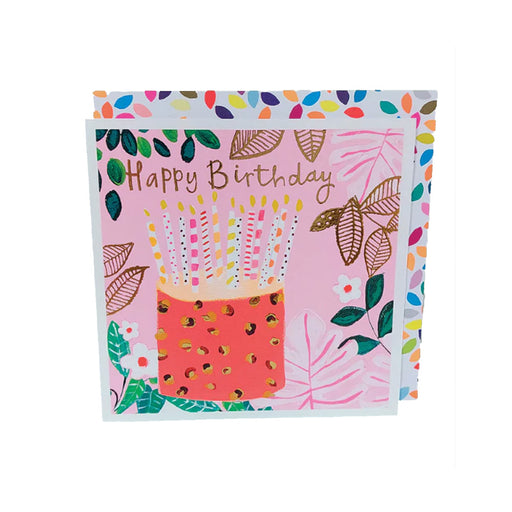 Greeting Card - Pot Of Gold Happy Birthday Cake