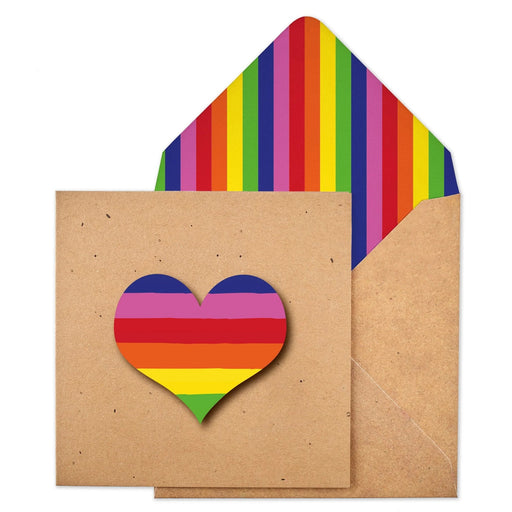 Greeting Card - Rainbow Heart