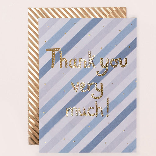 Greeting Card - Reflections Thank You Stripes