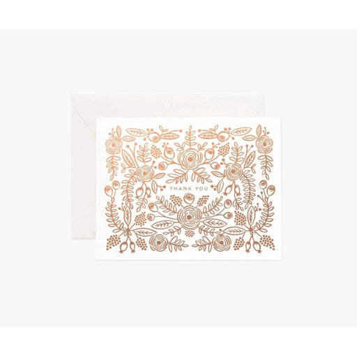 Greeting Card - Rose Gold Thank You Card