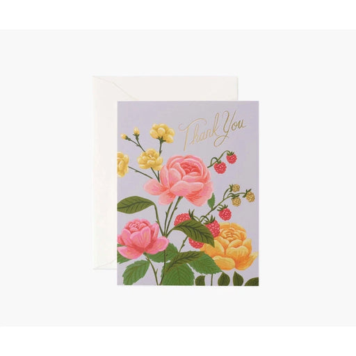 Greeting Card - Roses Thank You