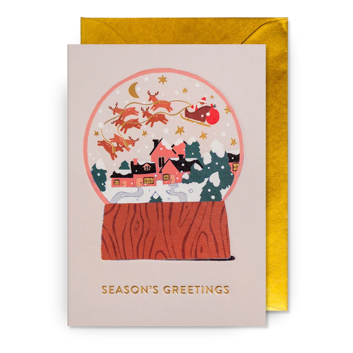 Greeting Card - Season's Greetings Snow Globe