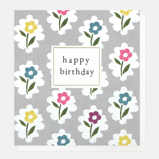 Greeting Card - Stamped Happy Birthday
