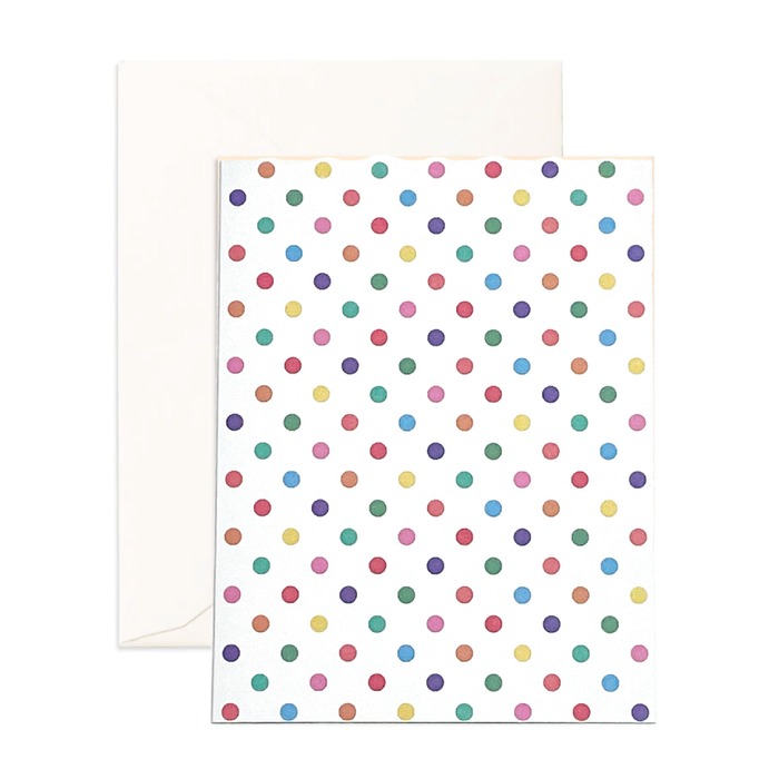 Greeting Card - Summertime Scattered Dots