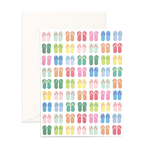 Greeting Card - Summertime Slippers