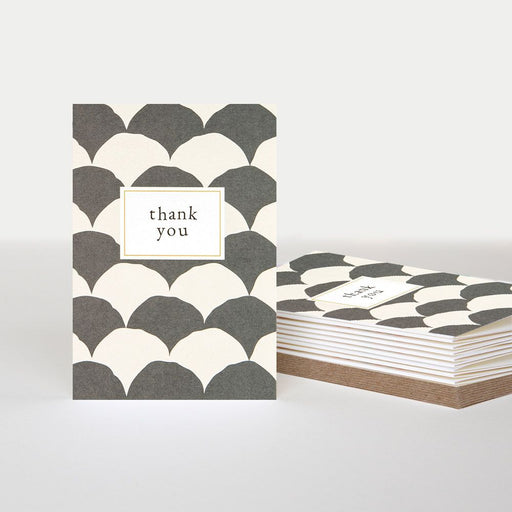 Greeting Card - Thank U Pk Mono Pattern