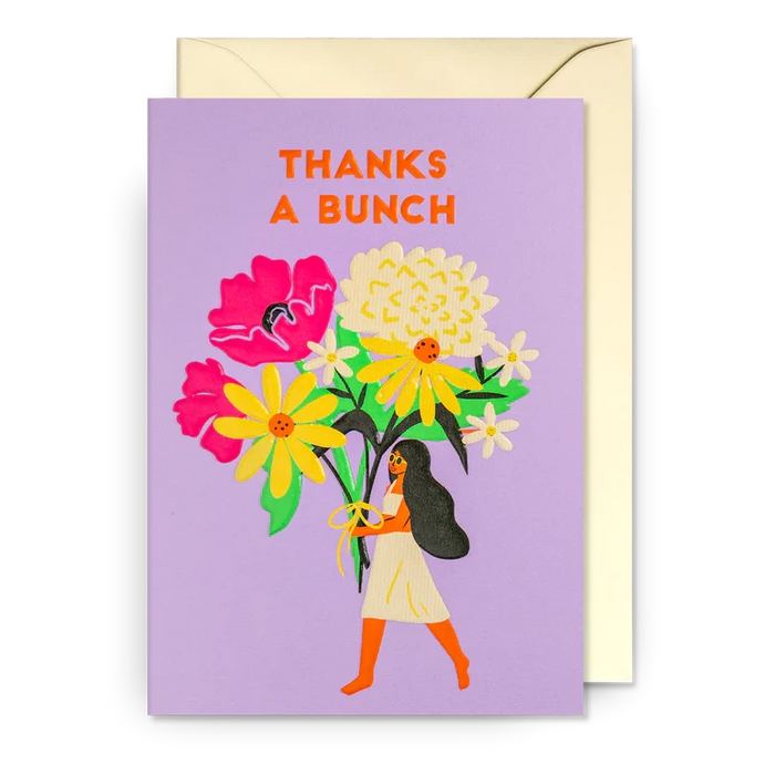 Greeting Card - Thanks a Bunch Flowers