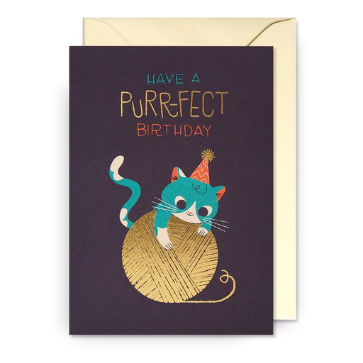 Greeting Card - To A Purr-fect Birthday