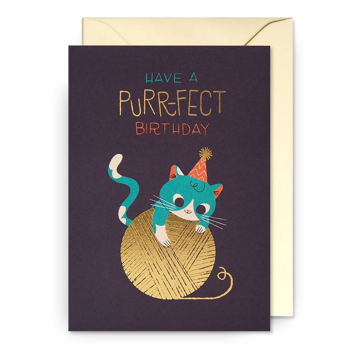 Greeting Card - To A Purr-fect Birthday