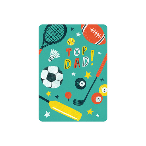 Greeting Card - Top Dad Sports Birthday Card