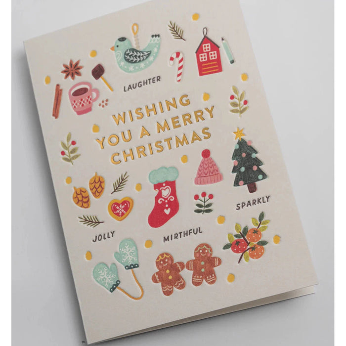 Greeting Card - Wishing You A Jolly Christmas