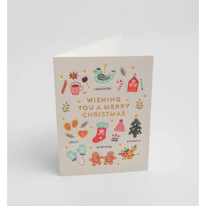 Greeting Card - Wishing You A Jolly Christmas