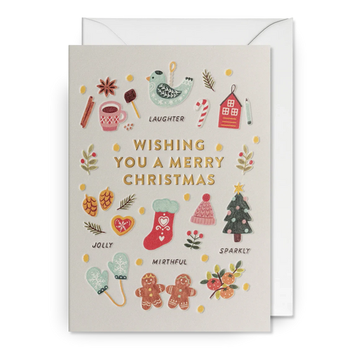 Greeting Card - Wishing You A Jolly Christmas