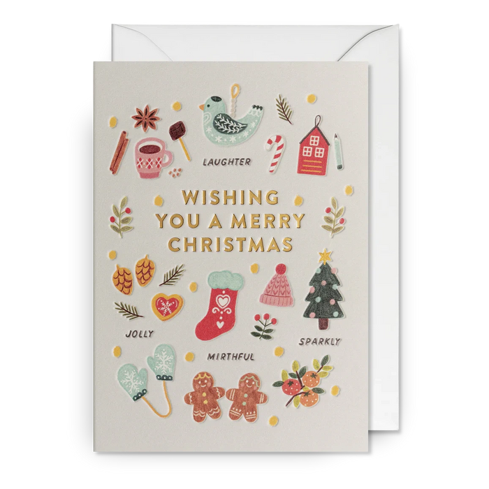 Greeting Card - Wishing You A Jolly Christmas