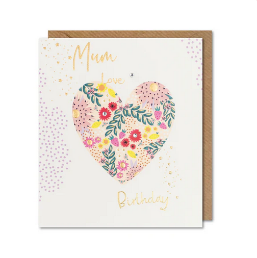 Greeting Card - With Love on Your Birthday Mum