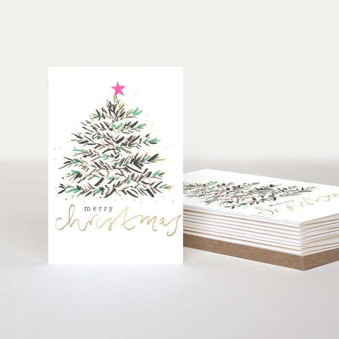 Greeting Card - Xmas Pack Merry Xmas Tree