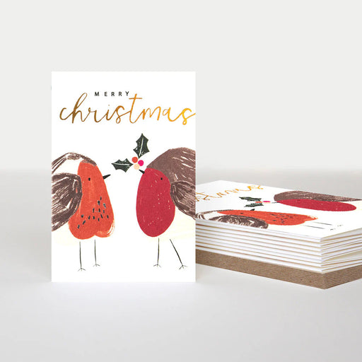 Greeting Card - Xmas Pack Xmas Pair of Robins