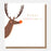 Greeting Card - Xmas Pom Reindeer Pom Nose