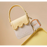 Handbag - Pale Yellow with Toast Charm