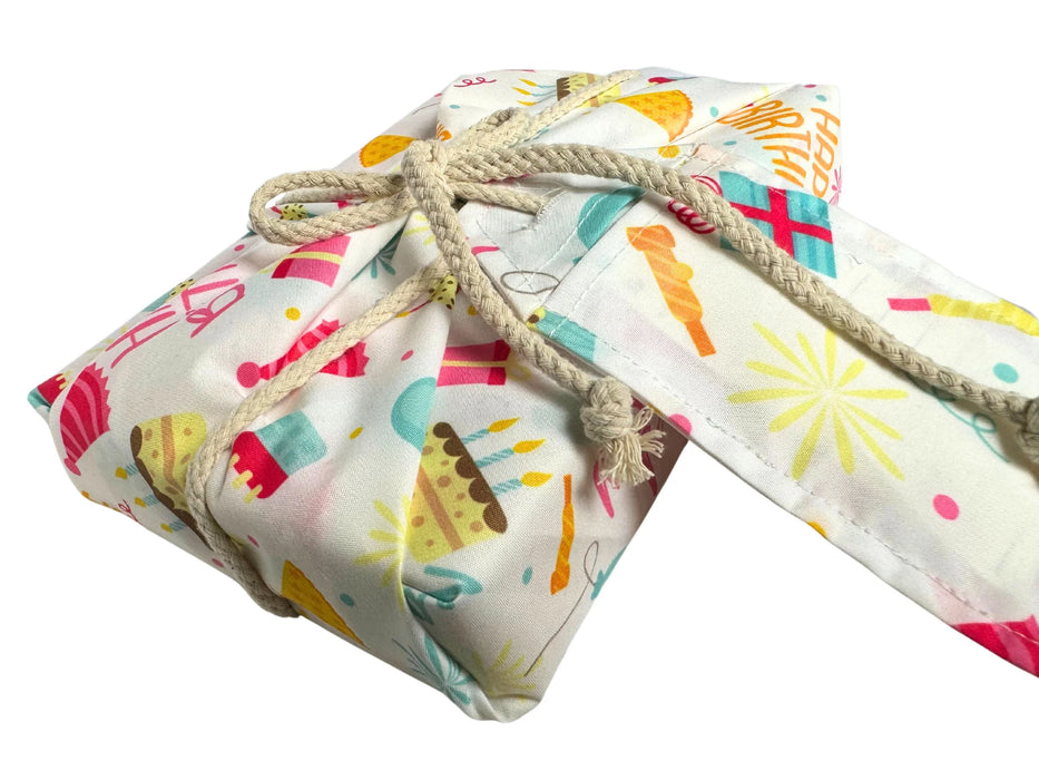 Reusable Gift Wrap - Children's Collection - Happy Birthday