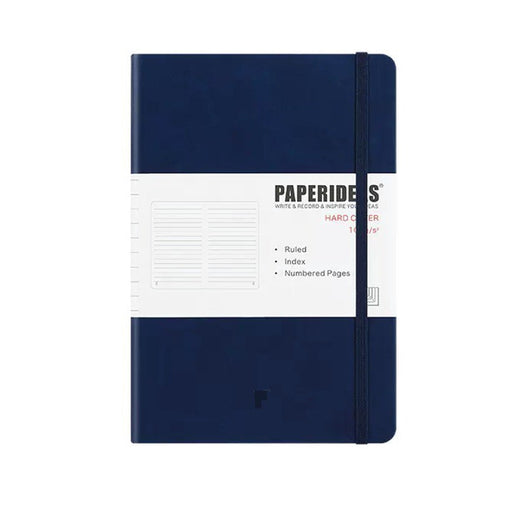 Hardcover A5 Notebook Lined - Navy Blue