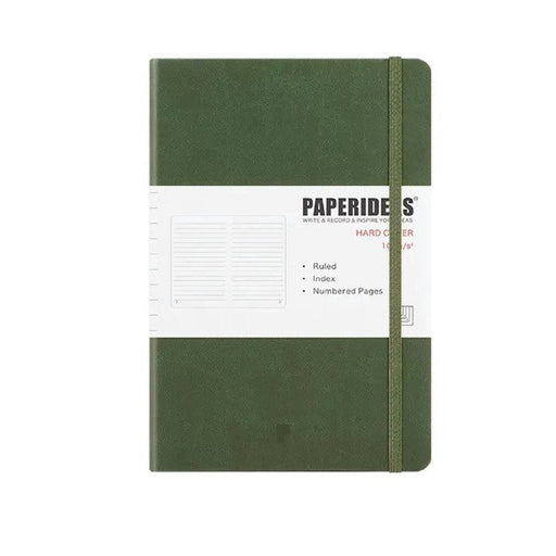 Hardcover A5 Notebook Lined - Olive Green