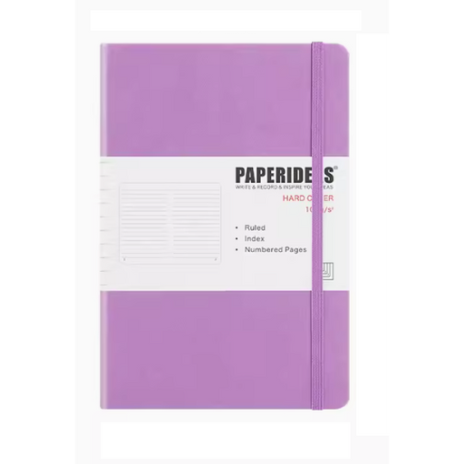 Hardcover A5 Notebook Lined - Purple