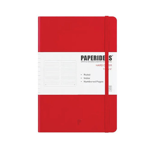 Hardcover A5 Notebook Lined - Red