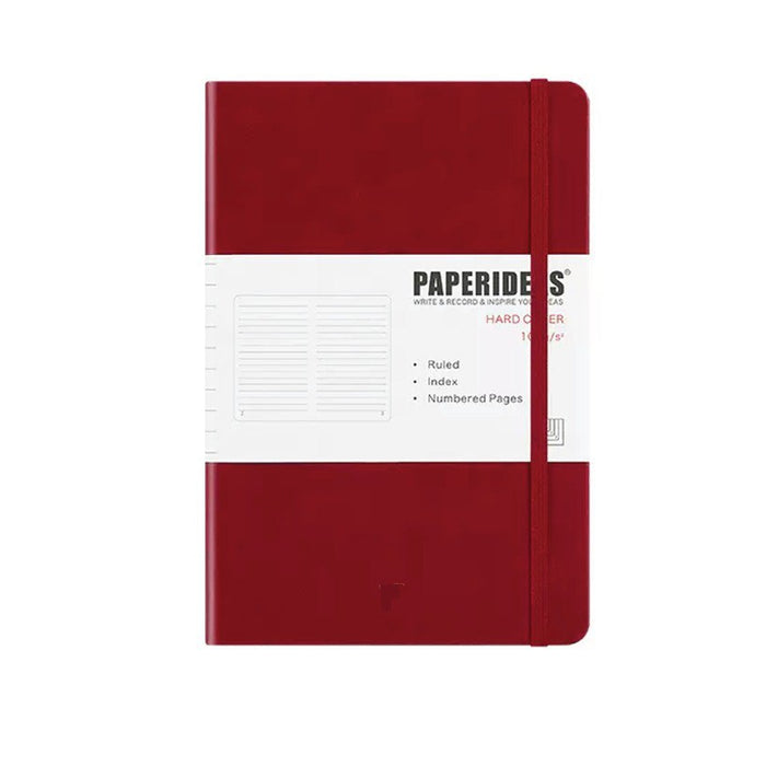 Hardcover A5 Notebook Lined - Wine Red